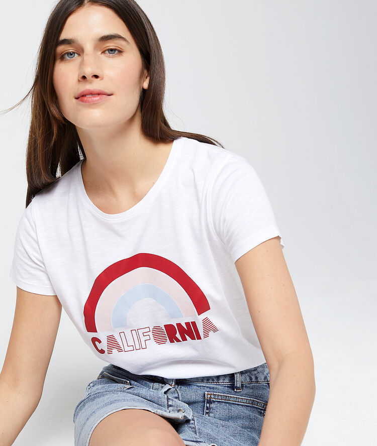 T-shirt "california" blanc.