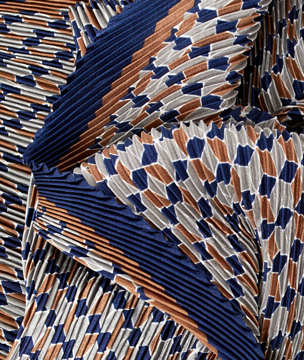 Foulard plissé imprimé Foulard plissé imprimé