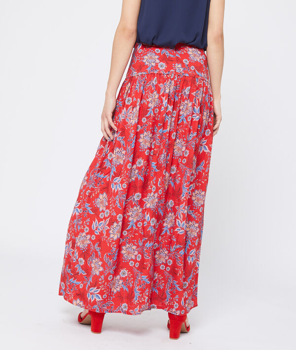 Jupe taille haute à fleurs Jupe taille haute à fleurs