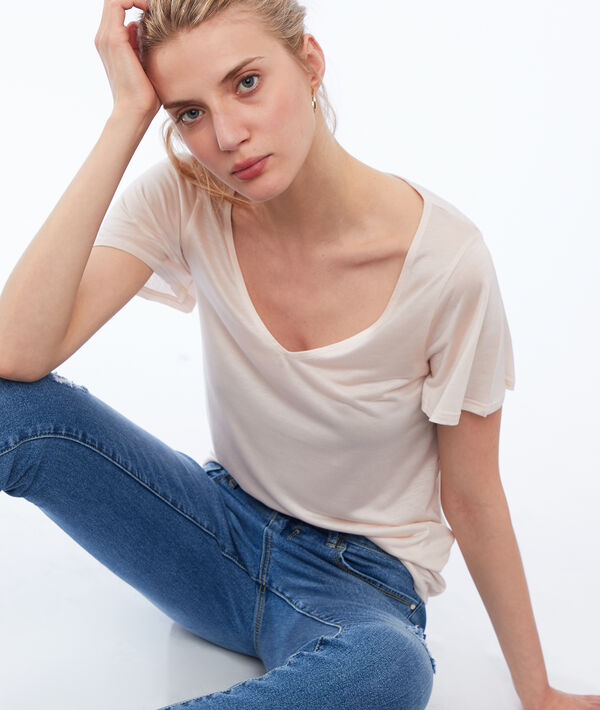 T-shirt col V en Tencel® T-shirt col V en Tencel®