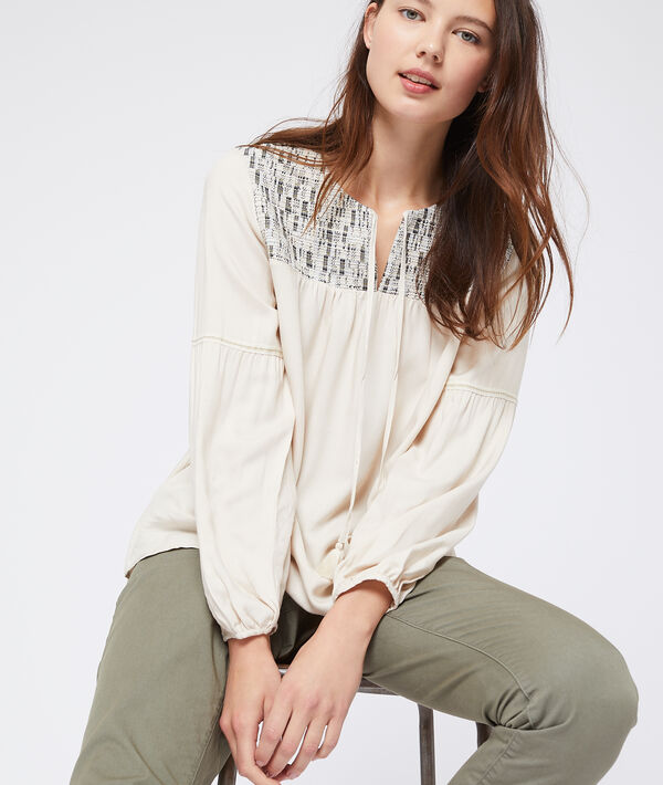 Blouse à motifs jacquard Blouse à motifs jacquard