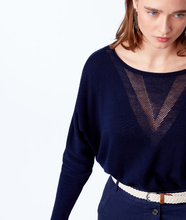 Pull décolleté et dos ajourés Pull décolleté et dos ajourés
