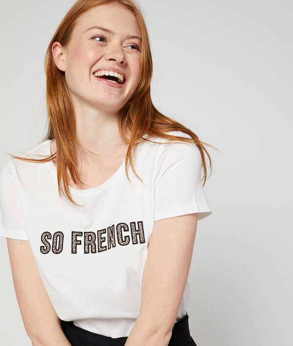 T-shirt "So french" brodé 100% coton T-shirt "So french" brodé 100% coton