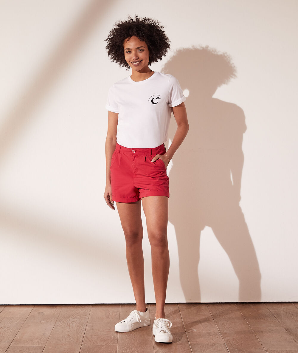 Short chino fushia.
