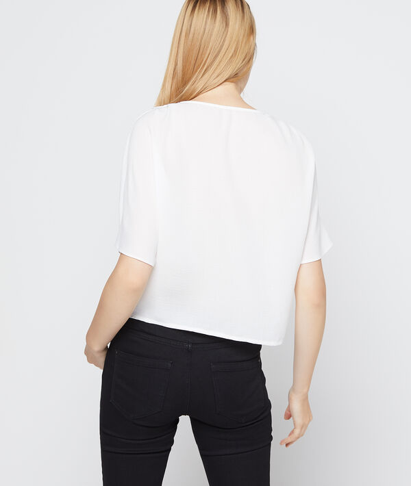 Blouse col v à boutons Blouse col v à boutons