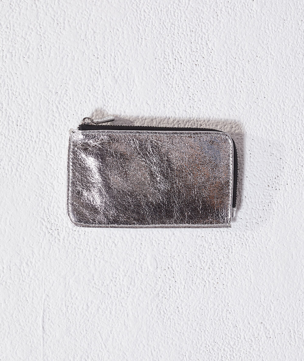 Porte-monnaie argent.