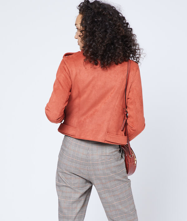 Veste de biker effet daim Veste de biker effet daim