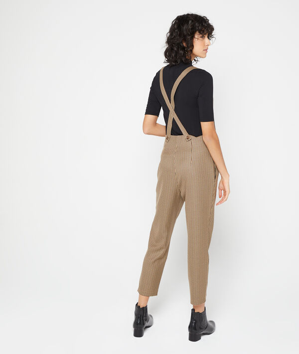 Pantalon carotte à bretelles Pantalon carotte à bretelles