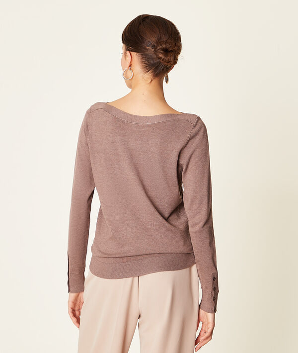 Pull col bateau en maille éco-responsable Pull col bateau en maille éco-responsable