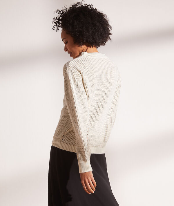 Pull en maille à fils métallisés Pull en maille à fils métallisés