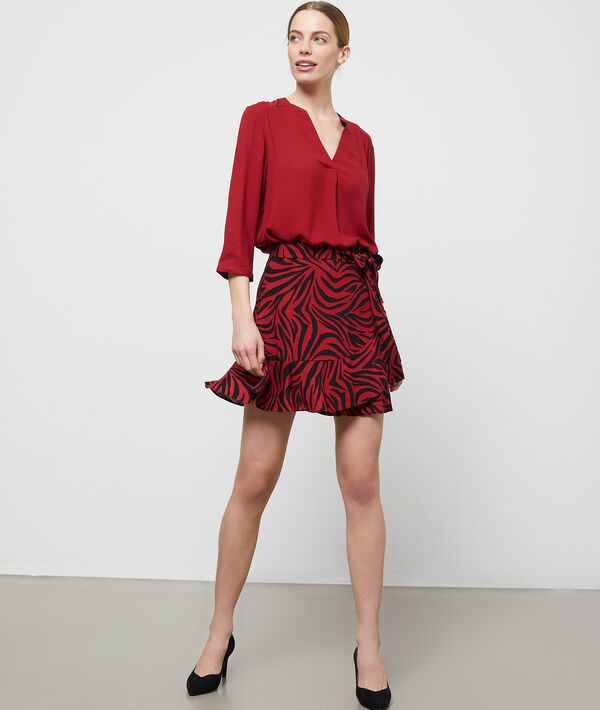 Blouse col tunisien sienne.