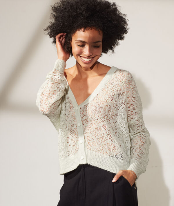 Gilet motif ajouré Gilet motif ajouré
