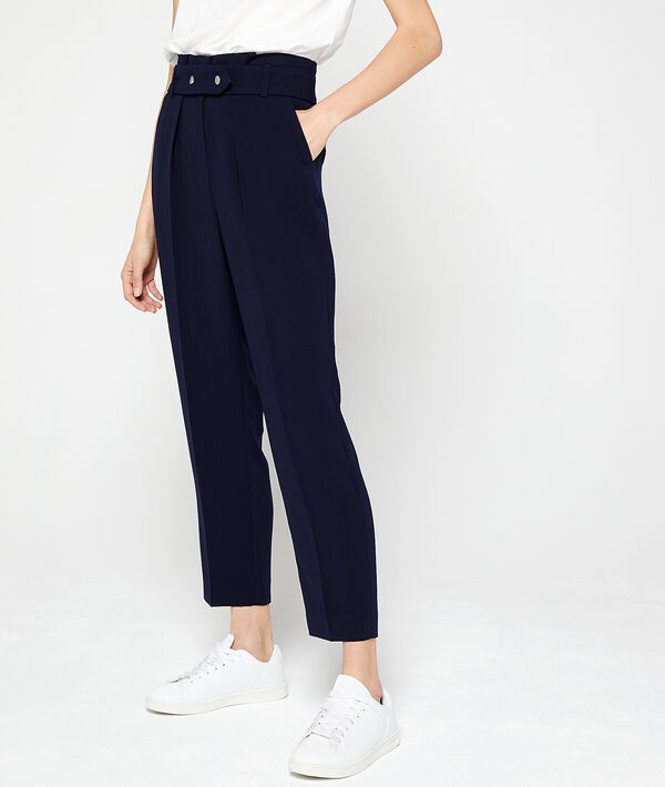 Pantalon carotte ceinturé Pantalon carotte ceinturé