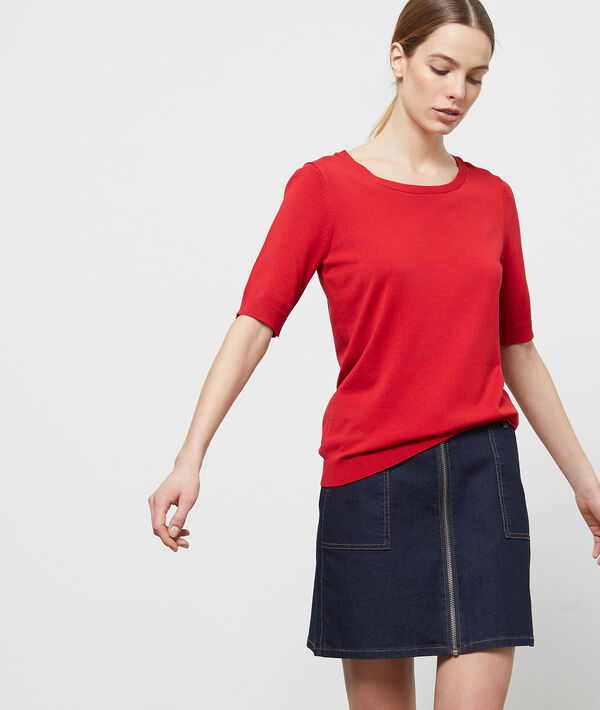 Pull manches courtes col rond Pull manches courtes col rond