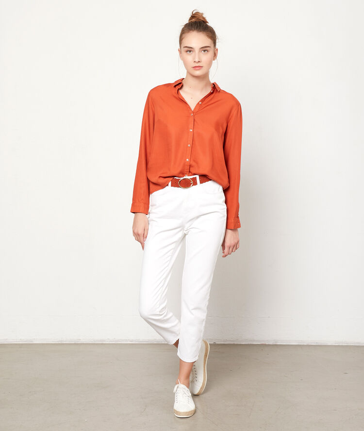 Chemise unie tomette.