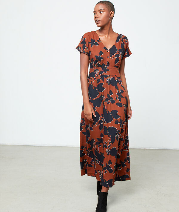 Robe longue fluide savane.