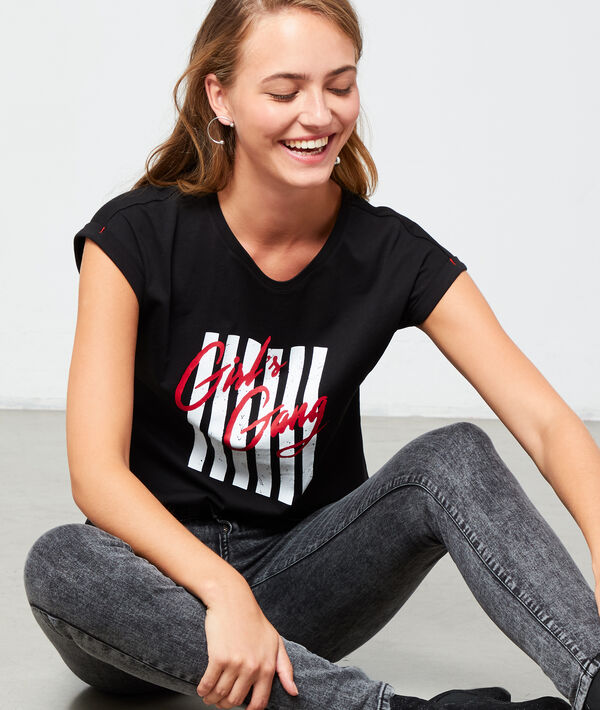 T-shirt "Girl's Gang" en coton bio T-shirt "Girl's Gang" en coton bio