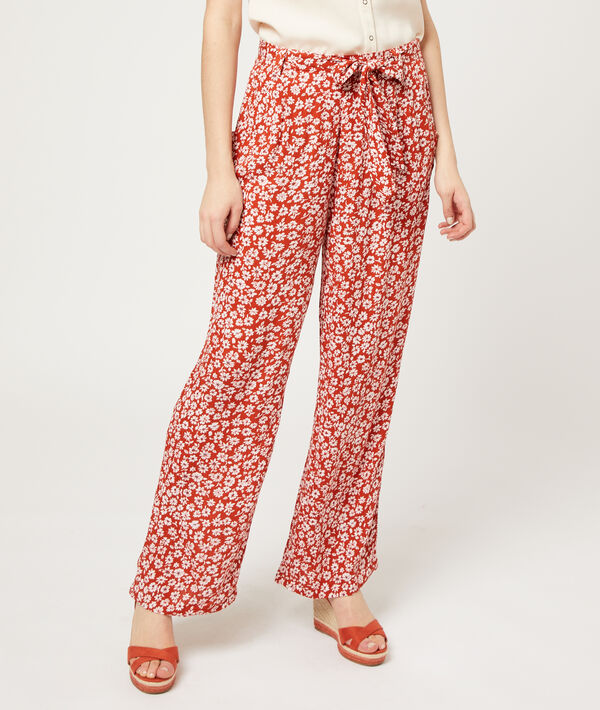 Pantalon large fleuri Pantalon large fleuri