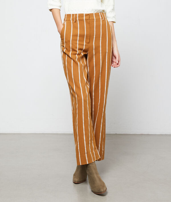 Pantalon large à rayures Pantalon large à rayures