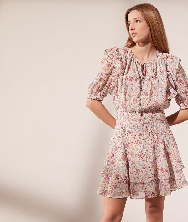 Robe smockée imprimé fleuri Robe smockée imprimé fleuri