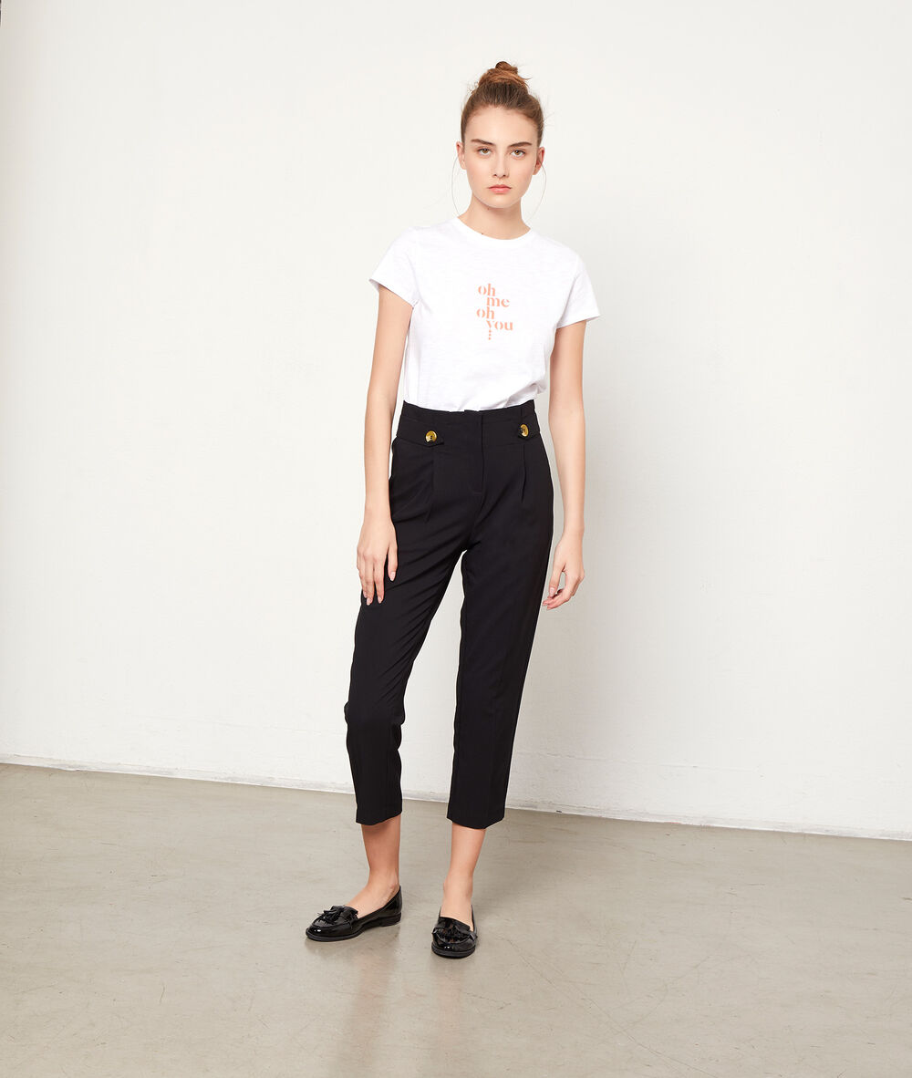 T-shirt "oh me oh you" blanc.
