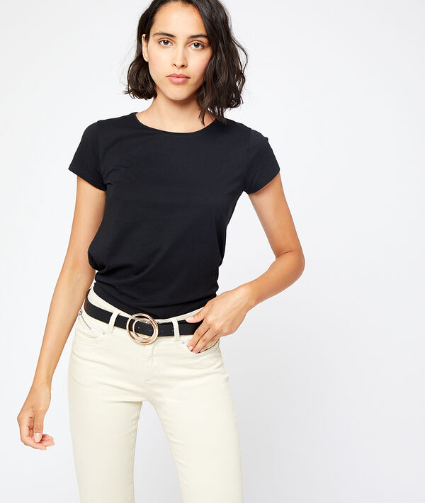 T-shirt col rond en coton T-shirt col rond en coton