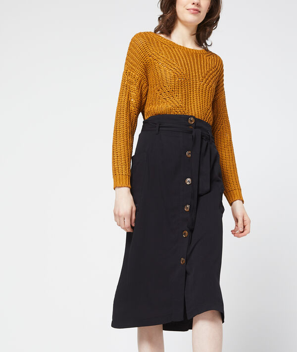 Jupe midi boutonnée Jupe midi boutonnée