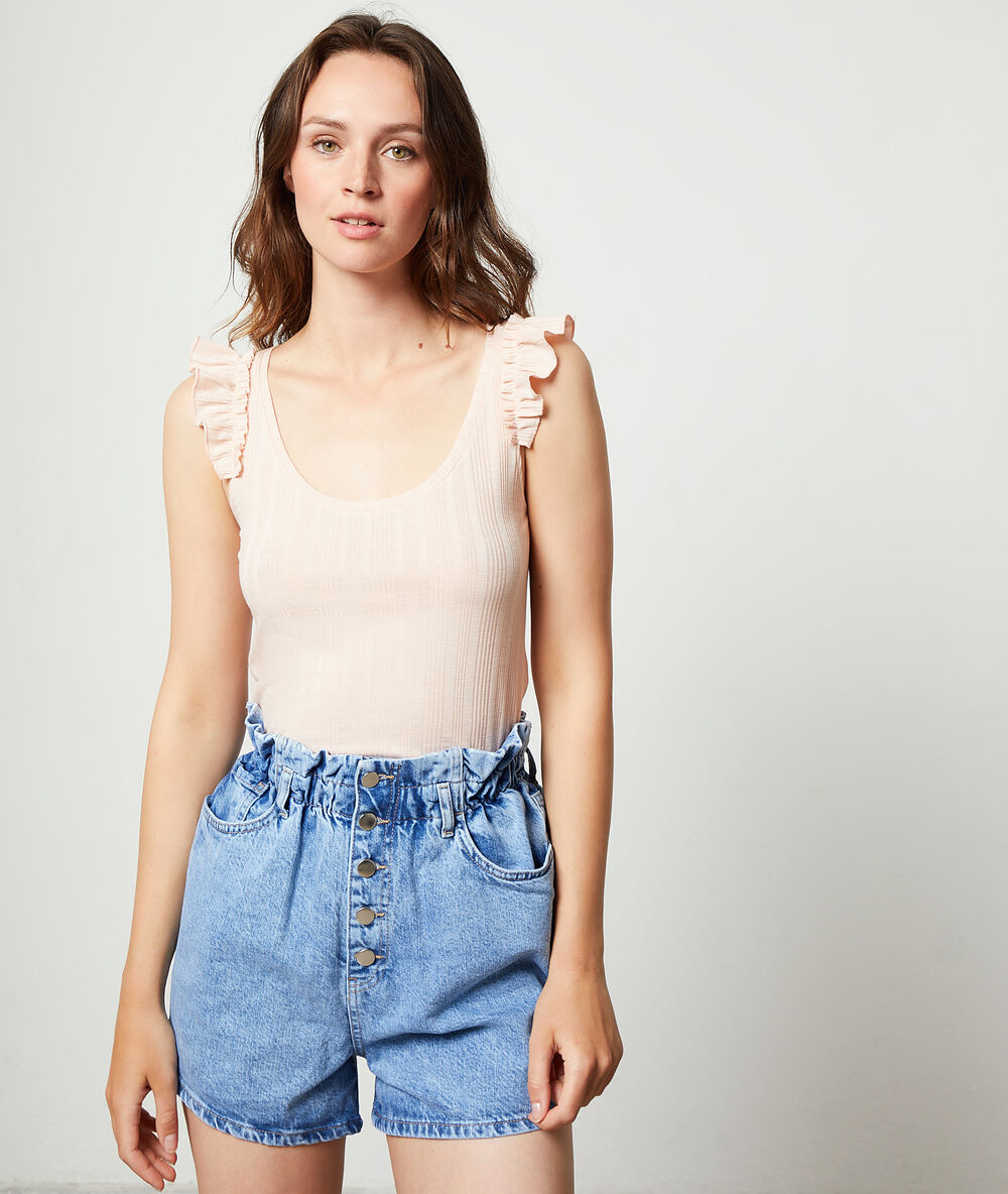 Short en jean stone.