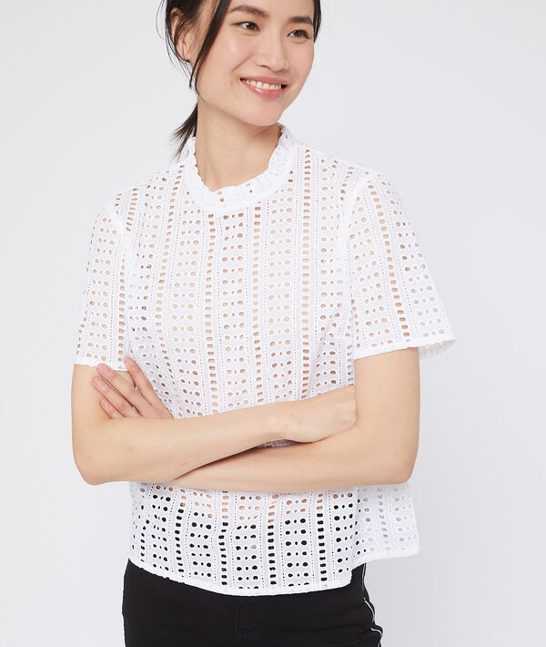 Blouse ajourée en guipure Blouse ajourée en guipure