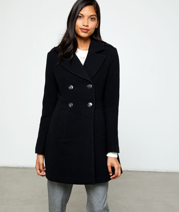 Manteau masculin noir.