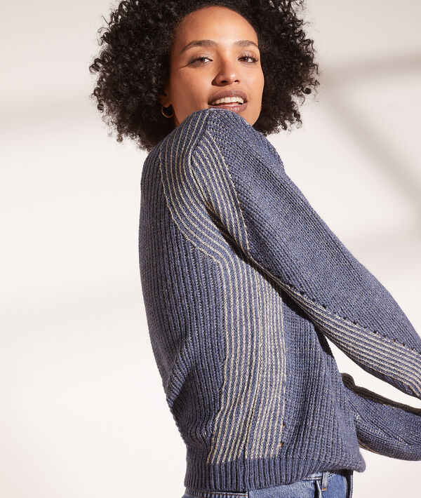 Pull en maille à fils métallisés Pull en maille à fils métallisés