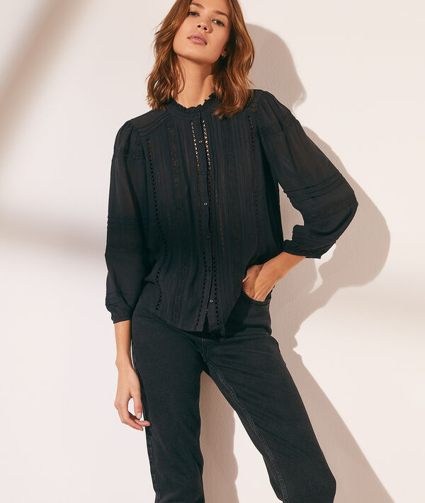 Chemise avec détails en dentelle Chemise avec détails en dentelle