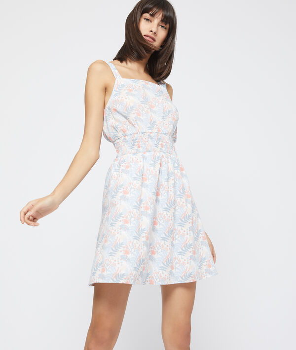 Robe taille smockée en coton Robe taille smockée en coton