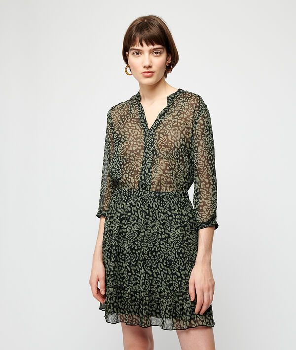 Blouse transparente imprimée Blouse transparente imprimée