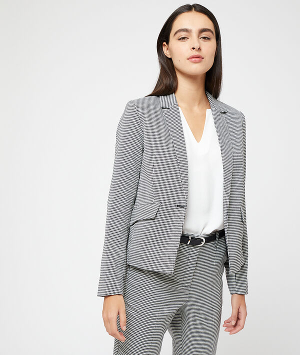 Veste de tailleur motifs pied de poule Veste de tailleur motifs pied de poule