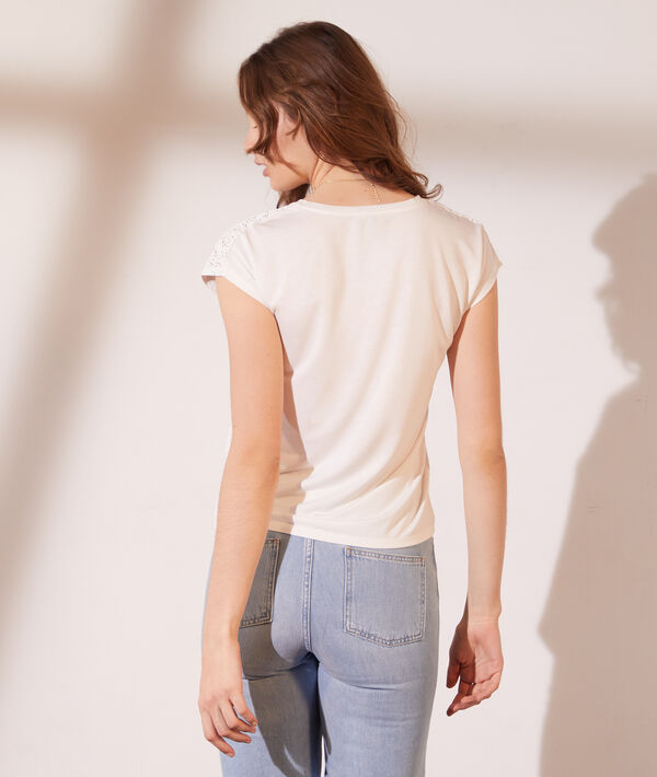 T-shirt avec dentelle T-shirt avec dentelle