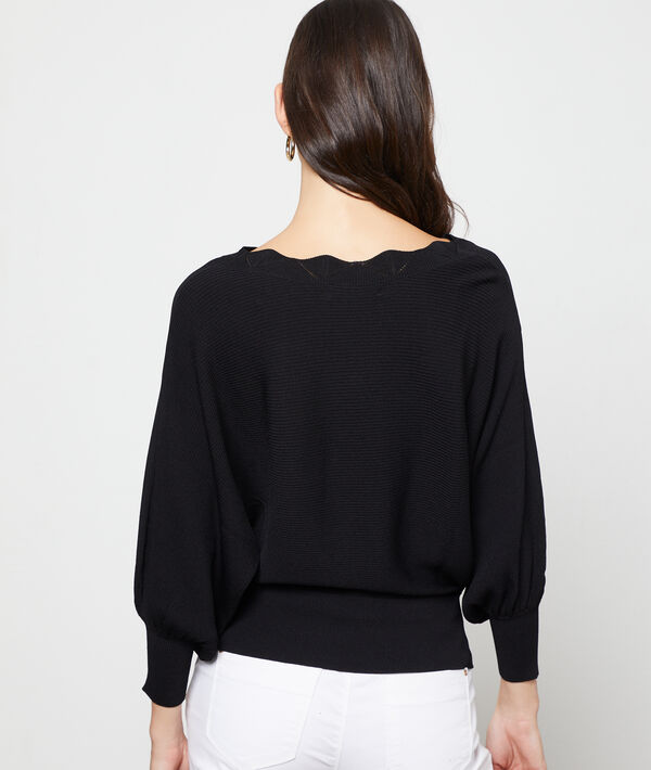 Pull côtelé manches ballons Pull côtelé manches ballons