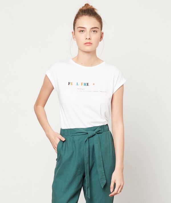 T-shirt brodé "Feel free" T-shirt brodé "Feel free"