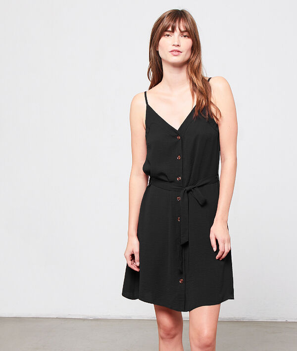 Robe fluide boutonnée et ceinturée Robe fluide boutonnée et ceinturée