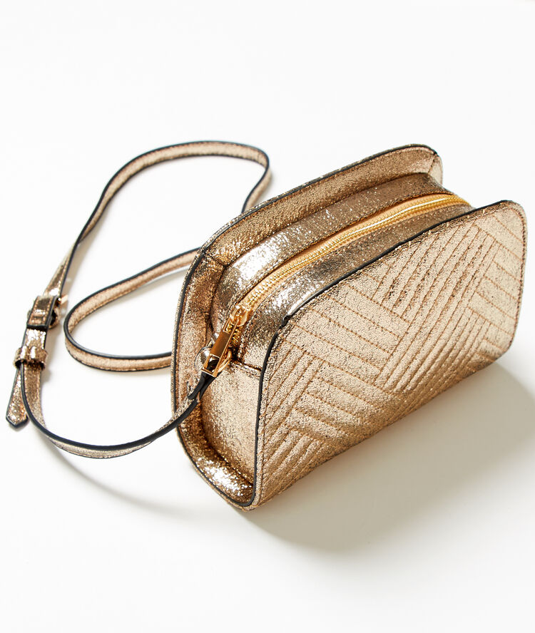 Sac doré matelassé dore.