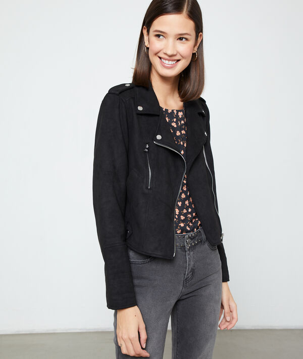 Veste de biker effet daim Veste de biker effet daim