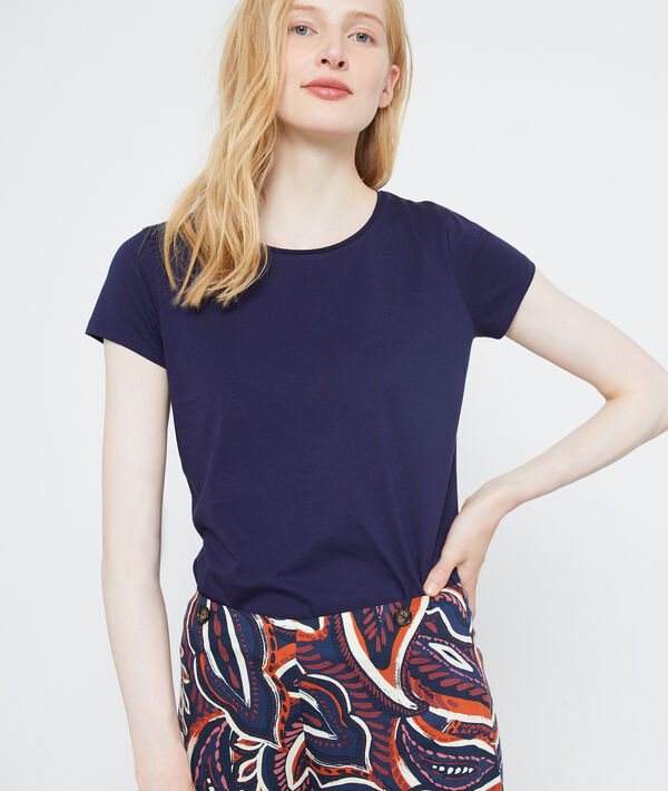 T-shirt col rond en coton T-shirt col rond en coton
