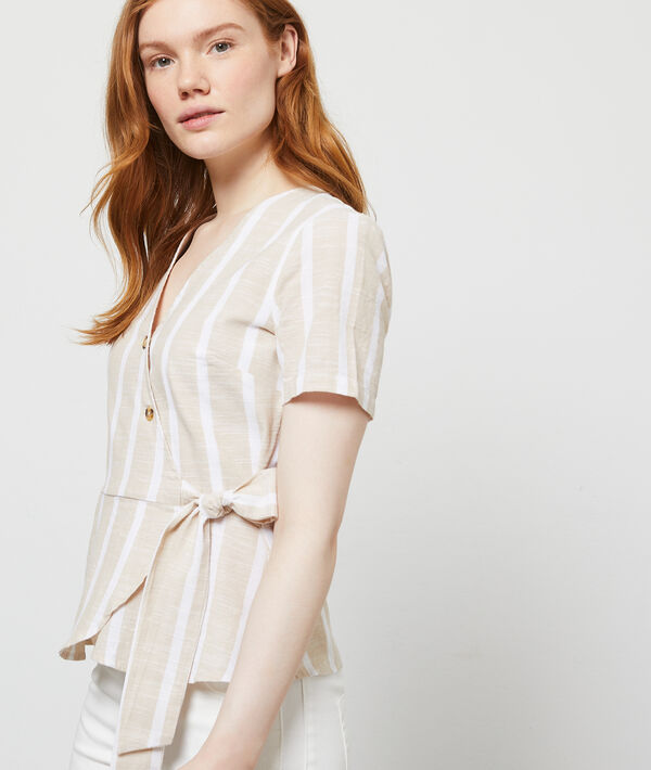 Blouse cache-coeur en coton Blouse cache-coeur en coton