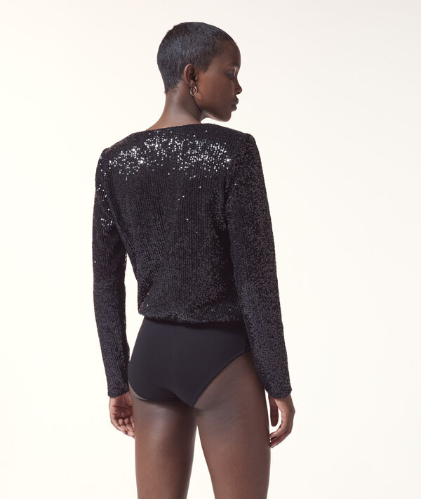 Body cache-cœur à sequins Body cache-cœur à sequins