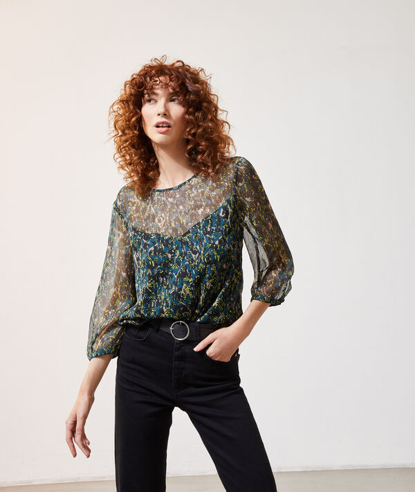 Blouse imprimé multicolore Blouse imprimé multicolore