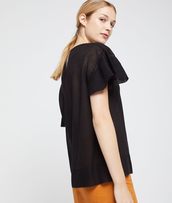 T-shirt effet transparent en maille fine T-shirt effet transparent en maille fine