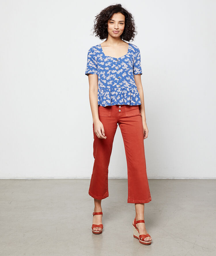 Blouse imprimé fleuri moonlight.