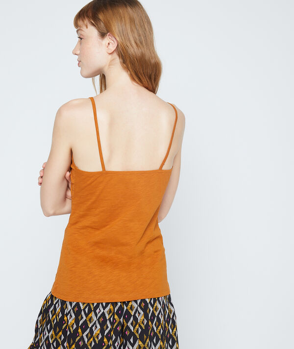 Top décolleté cache-cœur en coton Top décolleté cache-cœur en coton