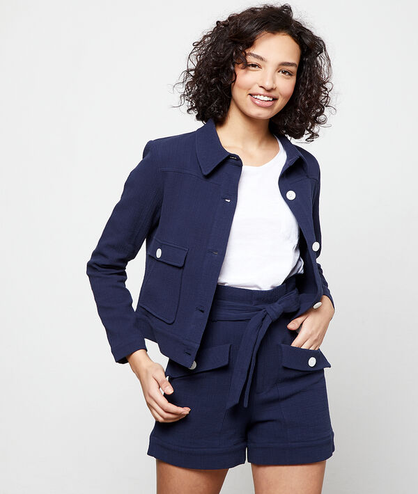 Veste unie en coton Veste unie en coton