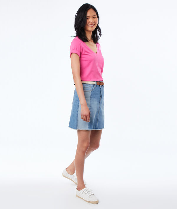 T-shirt col V 100% coton T-shirt col V 100% coton